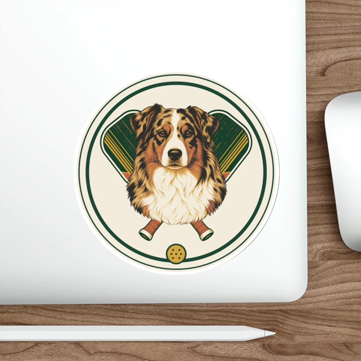 Australian Shepherd Pickleball Sticker – view 2