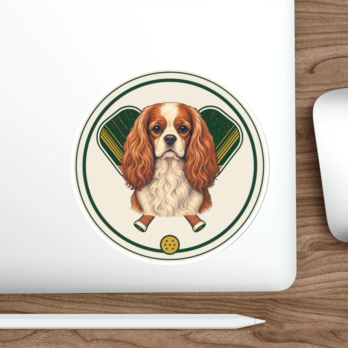 Cavalier King Charles Spaniel Pickleball Sticker – view 2