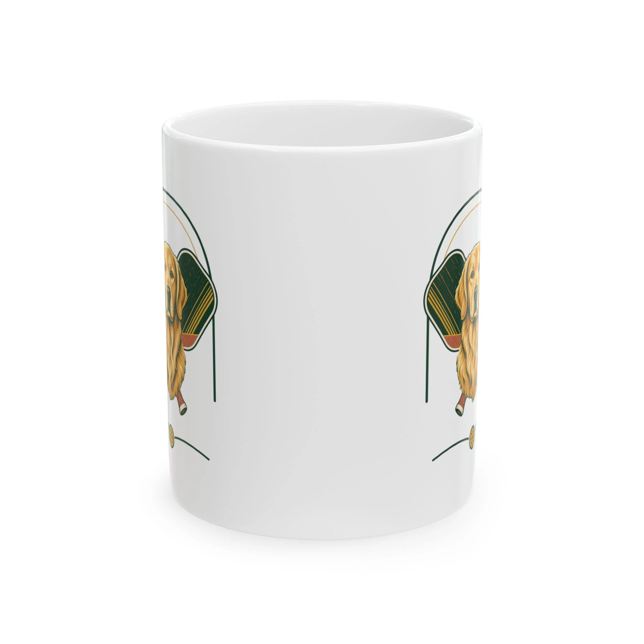 Golden Retriever Pickleball Mug