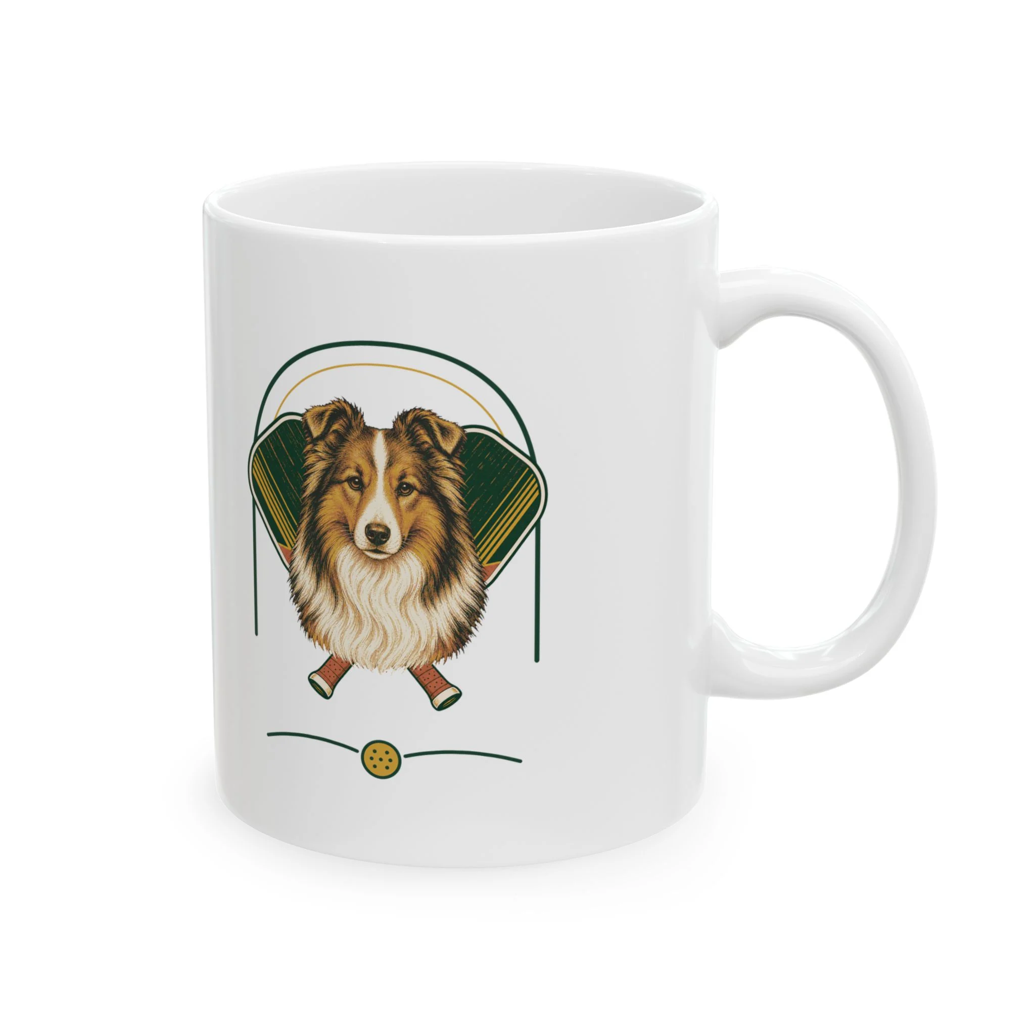 Shetland Sheepdog Pickleball Mug – view 4