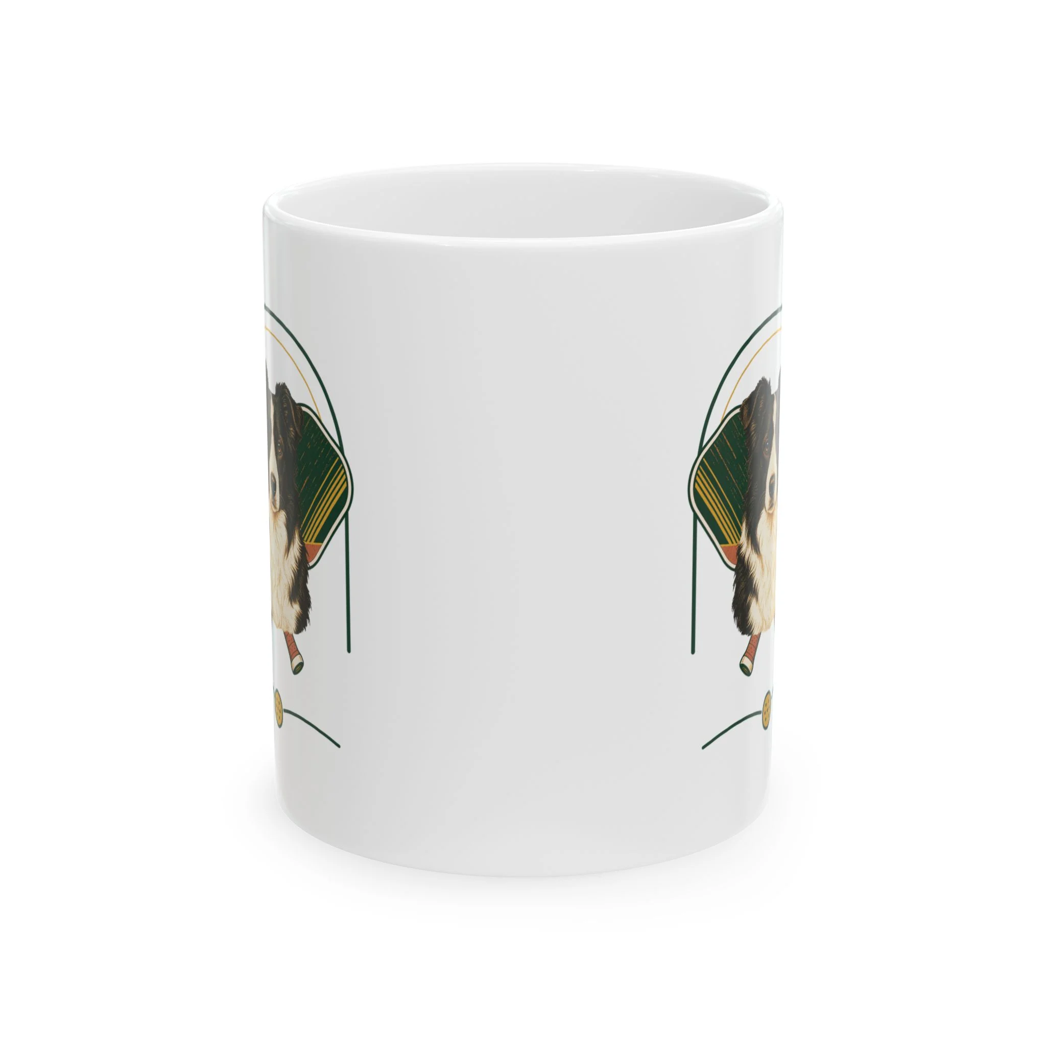 Border Collie Pickleball Mug