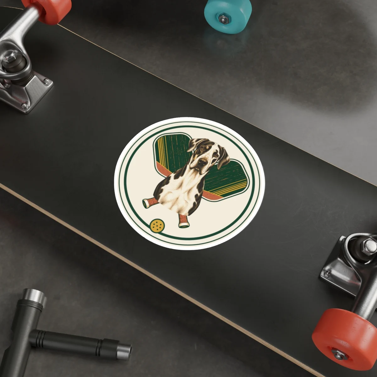 Great Dane Pickleball Sticker – view 3