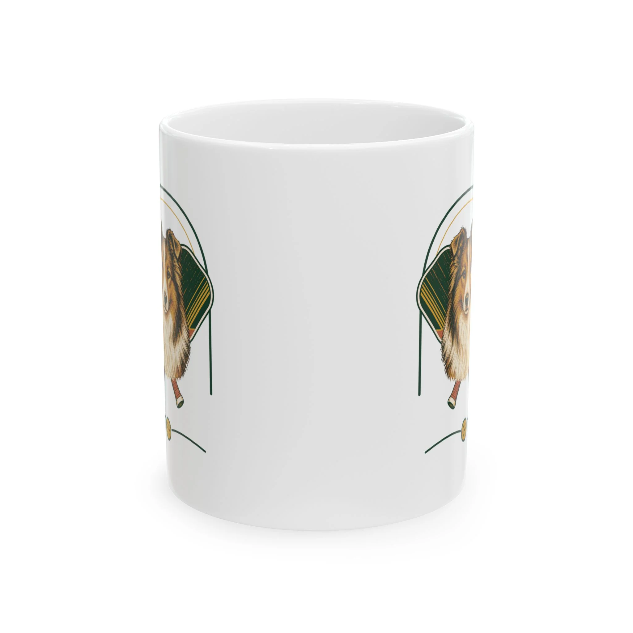 Shetland Sheepdog Pickleball Mug