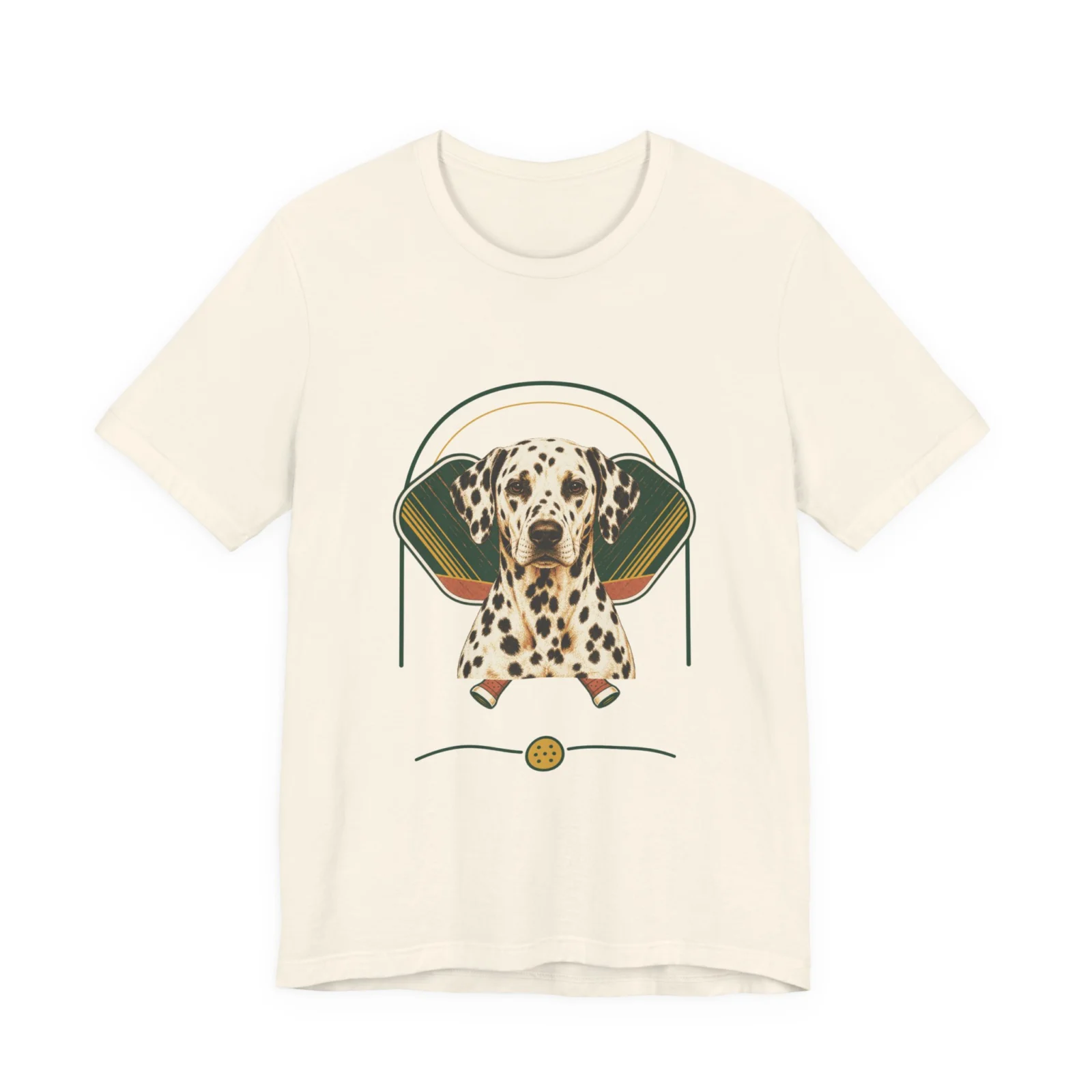 Dalmatian pickleball heritage crest t-shirt in Natural