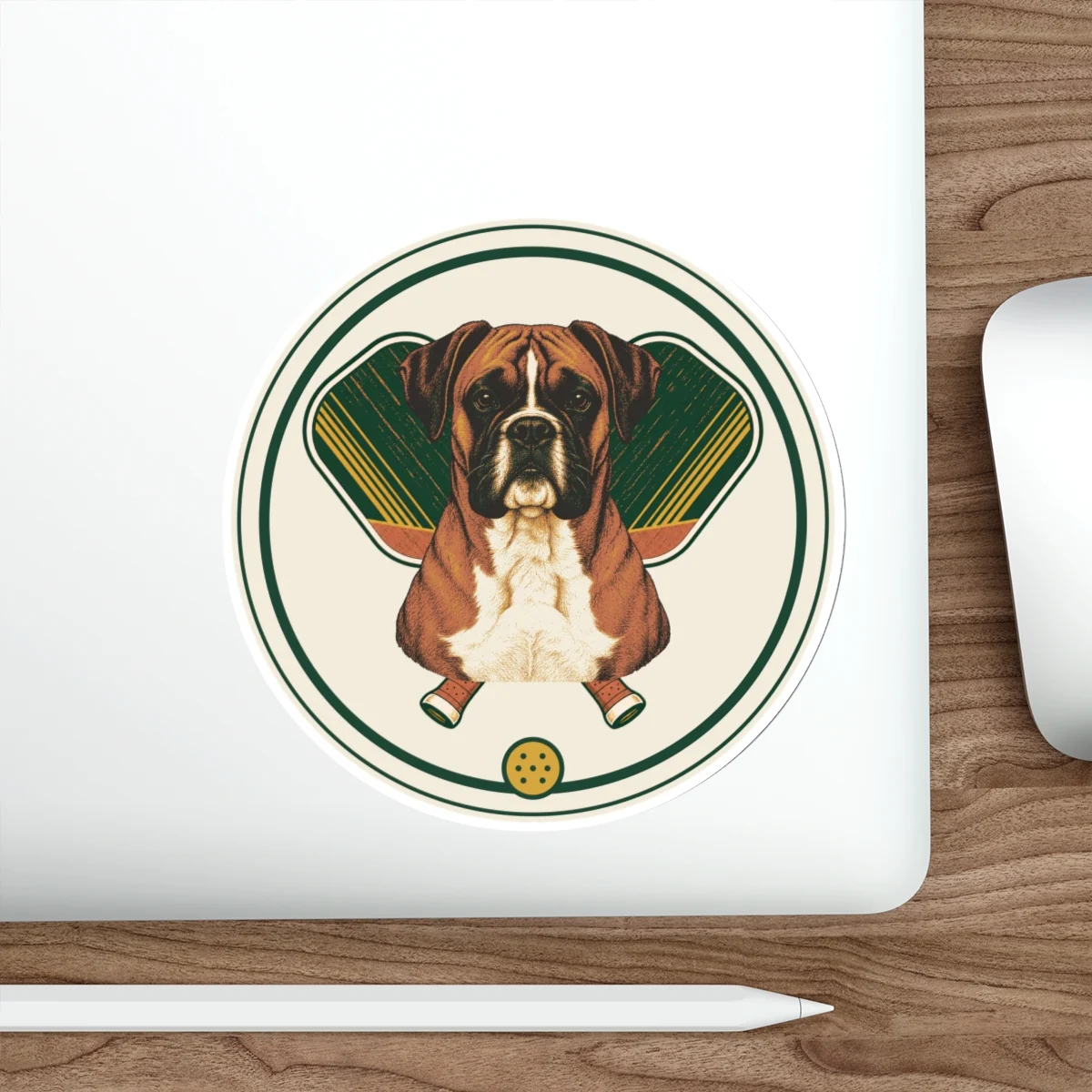 Boxer Pickleball Sticker – view 2