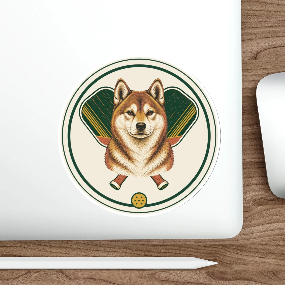 Shiba Inu Pickleball Sticker – view 2
