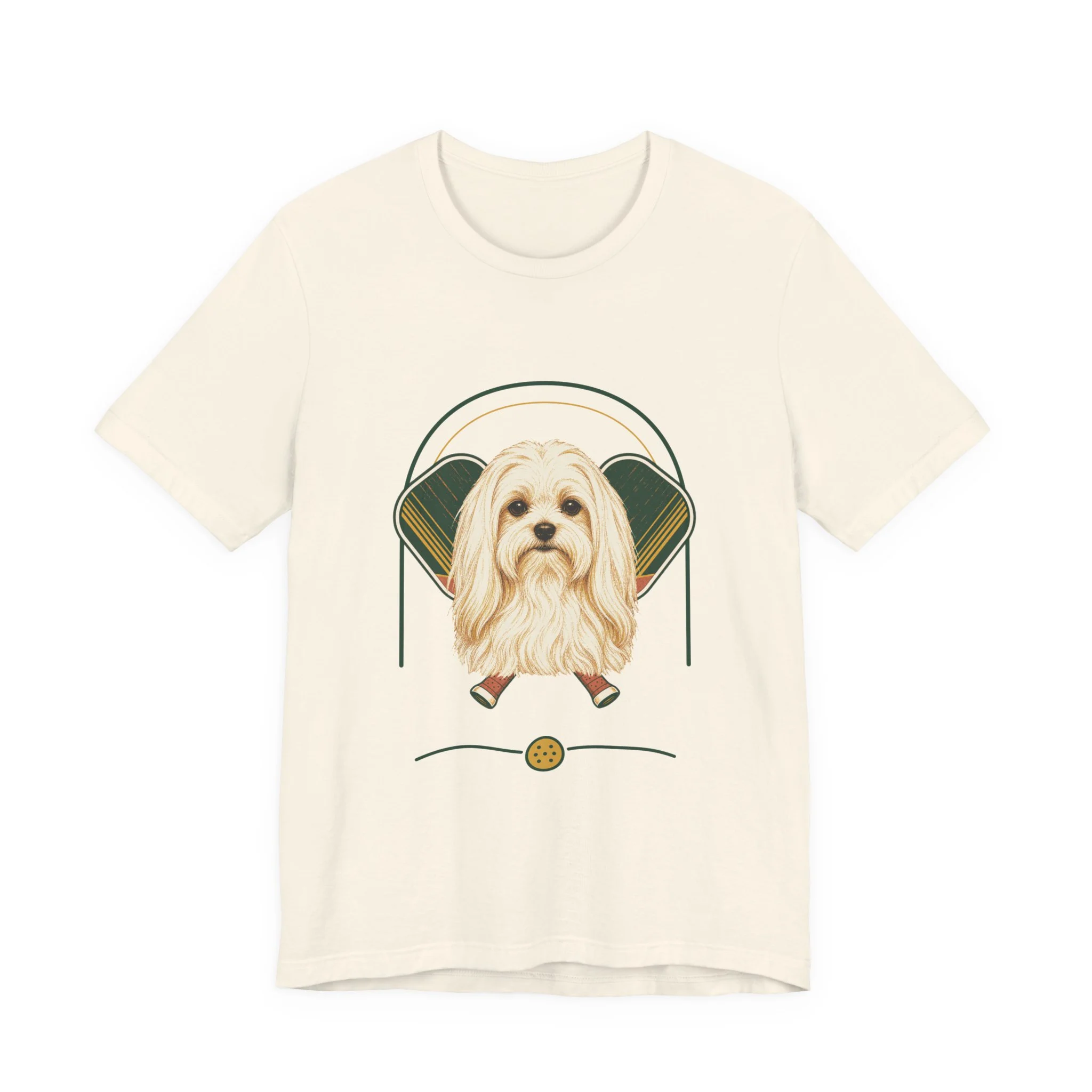 Maltese pickleball heritage crest t-shirt in Natural