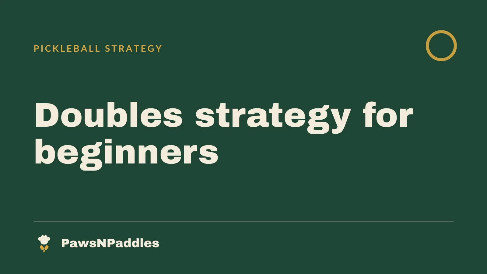 Pickleball Doubles Strategy for Beginners: 8 Habits That Win Rallies