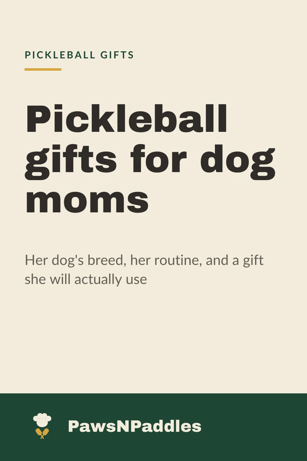 Pickleball gifts for dog moms