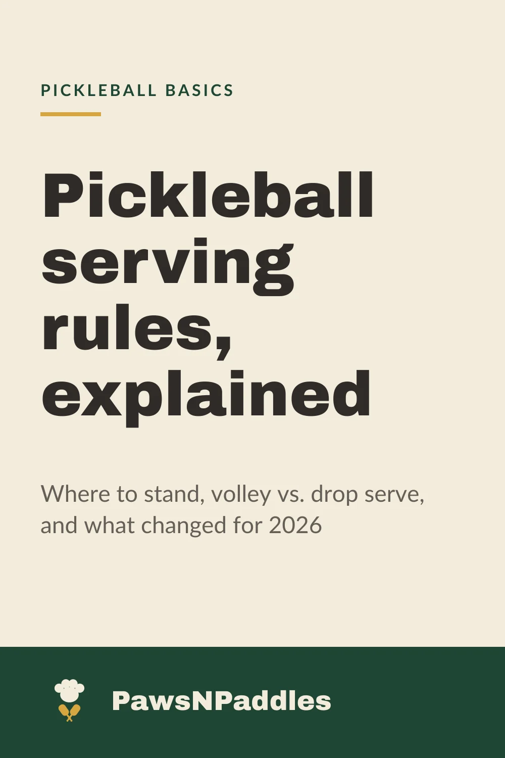 Pickleball serving rules, explained (2026)